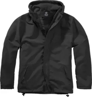 Brandit Windbreaker Frontzip Jacket, black, Size XL, black, Size XL