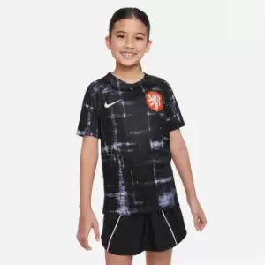 Nike Netherlands Pre Match Top 2022 2023 Juniors - Black