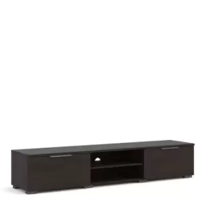 Match TV Unit 2 Drawers 2 Shelf In Rovere Gessato Dark Oak