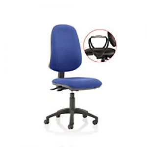 Task Office Chair Eclipse XL III Lever Blue Fabric With Loop Arms