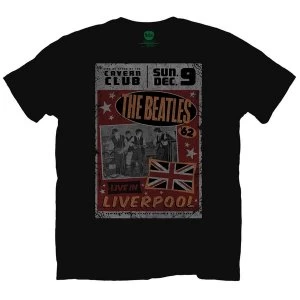 The Beatles Live in Liverpool Mens Large T-Shirt - Black