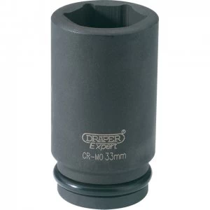 Draper Expert 3/4" Drive Deep Hexagon Impact Socket Metric 3/4" 33mm