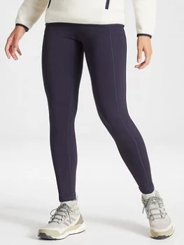 Craghoppers Winter Trekking Leggings - Navy, Dark Navy, Size 8, Women