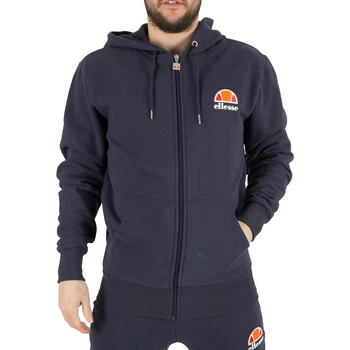 Ellesse Miletto Zip Logo Hoodie mens Sweatshirt in Blue - Sizes UK S,UK M