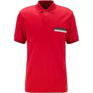 Boss Boss Phillipson Short Sleeve Polo Shirt Mens - Red