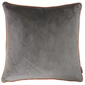 Paoletti Meridian Cushion Cover (55x55cm) (Mocha/Pumpkin)