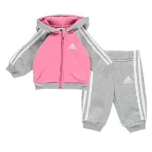 adidas Stripe Fleece Tracksuit Babies - Pink