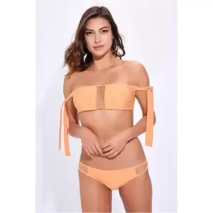 I Saw It First Honeydew Net Trim Bikini Bottoms - Yellow