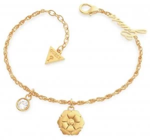 Guess Peony Gold Plated Charm Bracelet UBB79169-L Jewellery