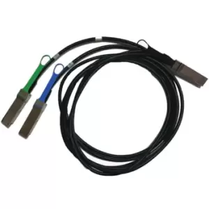 2 m, 30 AWG, QSFP56, 2xQSFP56, 2x100Gb/s