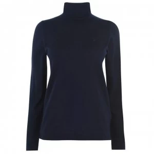 Gant Merino Turtle Neck Jumper - 433 Evening Blu