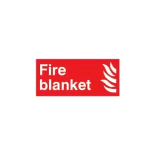 Fire Blanket Vinyl Sign - 200 x 100mm - Sitesafe