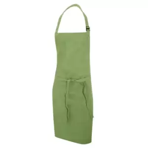 Dennys Multicoloured Bib Apron 28x36ins (Pack of 2) (One Size) (Light Olive)