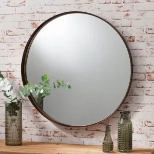 Greystroke 84cm Wall Mirror Brown