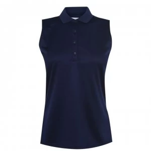 Callaway Sleeveless Knit Polo Shirt Ladies - Peacoat