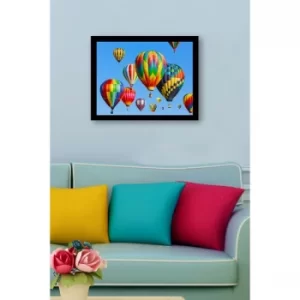 SC0558 Multicolor Decorative Framed MDF Painting