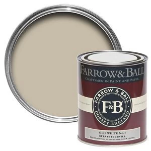 Farrow & Ball Estate Old white No. 4 Eggshell Metal & wood Paint 0.75L