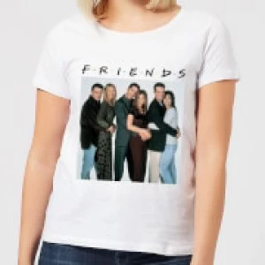 Friends Group Shot Womens T-Shirt - White - 4XL