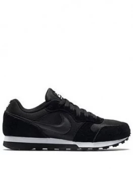 Nike MD Runner 2 - Black/White, Size 3, Women