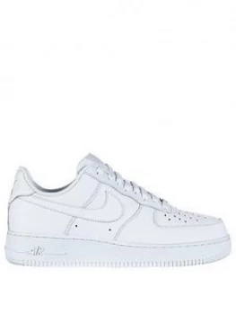 Nike Air Force 1 '07 Trainers, White/White, Size 11, Men