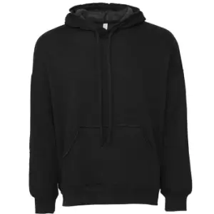 Bella + Canvas Unisex Adult Raw Seam Hoodie (XXL) (Black Heather)