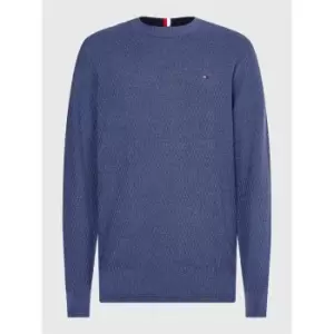 Tommy Hilfiger Cross Structure Crew Neck - Blue