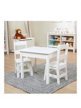 Melissa & Doug Wooden Table & Chairs White