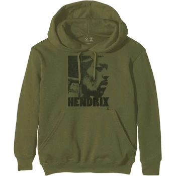 Jimi Hendrix - Let Me Live Unisex XX-Small Pullover Hoodie - Green