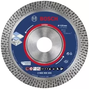 Bosch Accessories 2608900655 EXPERT HardCeramic Diamond cutting disc Diameter 125mm Bore diameter 22.23mm Stone, Concrete, Brick, Tiles