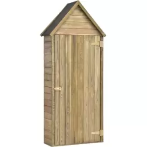 Vidaxl - Garden Tool Shed with Door 77x28x178cm Impregnated Pinewood - Brown