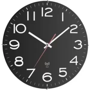 TFA Dostmann 60.3509 Radio Wall clock 300 mm x 40 mm Black