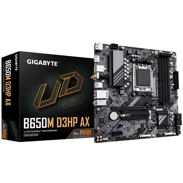 Gigabyte B650M D3HP AX mATX Motherboard for AMD AM5 CPUs