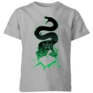 Harry Potter Basilisk Silhouette Kids T-Shirt - Grey - 5-6 Years