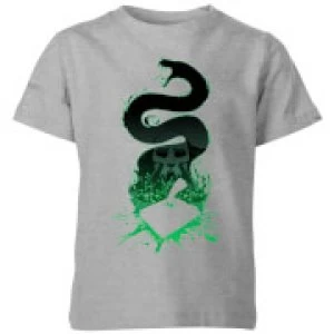 Harry Potter Basilisk Silhouette Kids T-Shirt - Grey - 7-8 Years