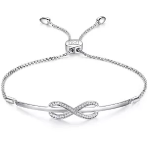 Eternal Love Silver Plated Bangle Friendship