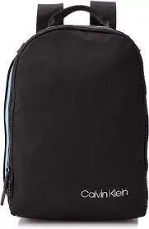 Calvin Klein Mens Round Backpack - CK Black