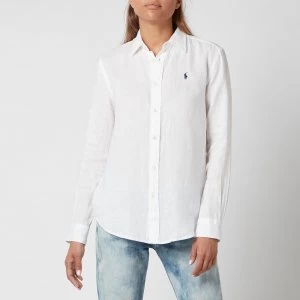 Polo Ralph Lauren Womens Logo Relaxed Shirt - White - XS