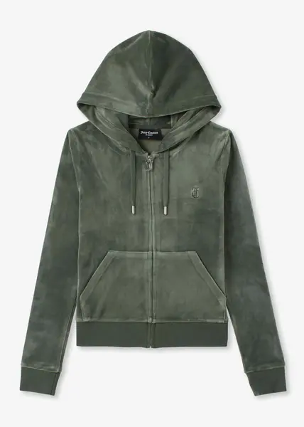 Juicy Couture Womens Robertson Classic Hoodie In Thyme