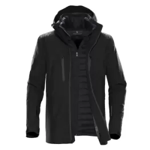 Stormtech Mens Matrix System Jacket (2XL) (Black/Carbon)