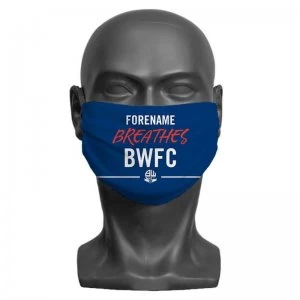 Personalised Breathes Bolton Wanderers FC Face Mask