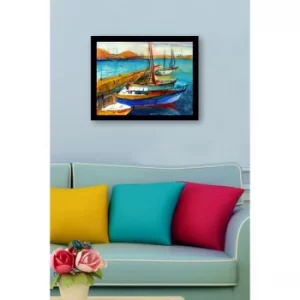 SC0707 Multicolor Decorative Framed MDF Painting