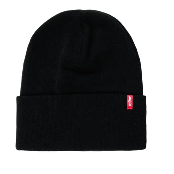 Levis SLOUCHY RED TAB BEANIE mens Beanie in Black