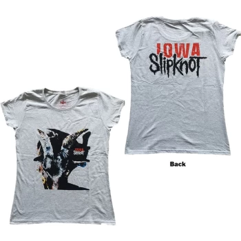 Slipknot - Iowa Goat Shadow Womens Medium T-Shirt - grey