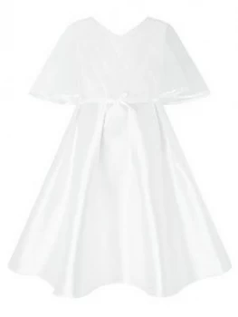 Monsoon Girls Sherry Cape Dress - White