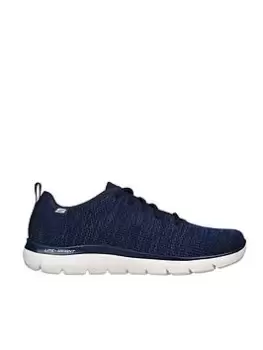 Skechers Summits Knit Lace Up Sneaker Memory Foam Trainer, Navy, Size 8, Men