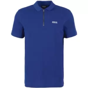 Barbour International Gauge Zip Polo Shirt - Blue