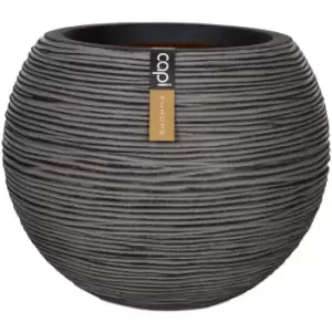 Vase Nature Rib Ball 40x32cm Anthracite KOFZ270 Capi Anthracite