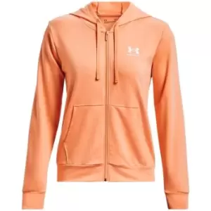 Under Armour Armour Rival Terry Full Zip Hoodie Womens - Orange