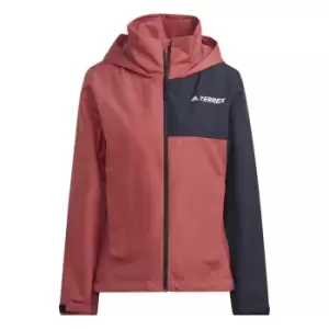 adidas Terrex Womens MT R.RDY Waterproof Jacket - Red