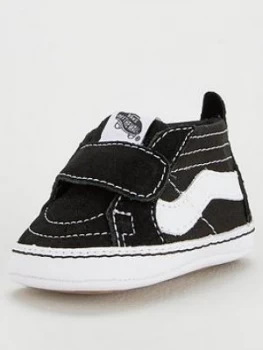 Vans Sk8-hi Crib - Black/White, Size 4